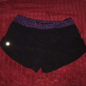 Size 6 Lululemon Black Shorts